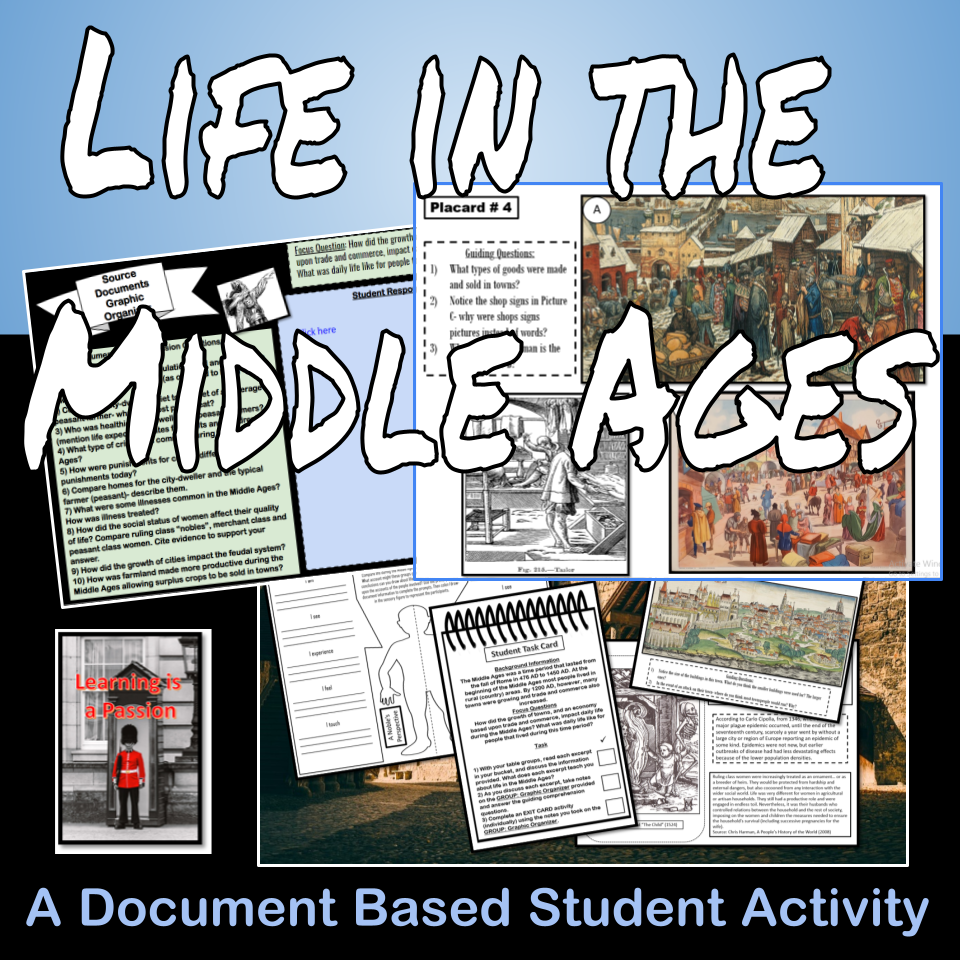 World History: Life in the Middle Ages | Feudalism | Document Analysis Activity