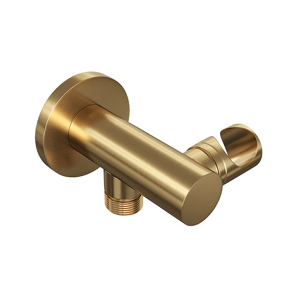 Thumbnail: Brauer Inbouwset 6 Thermostatische Regendouche Ø300 Gold Edition