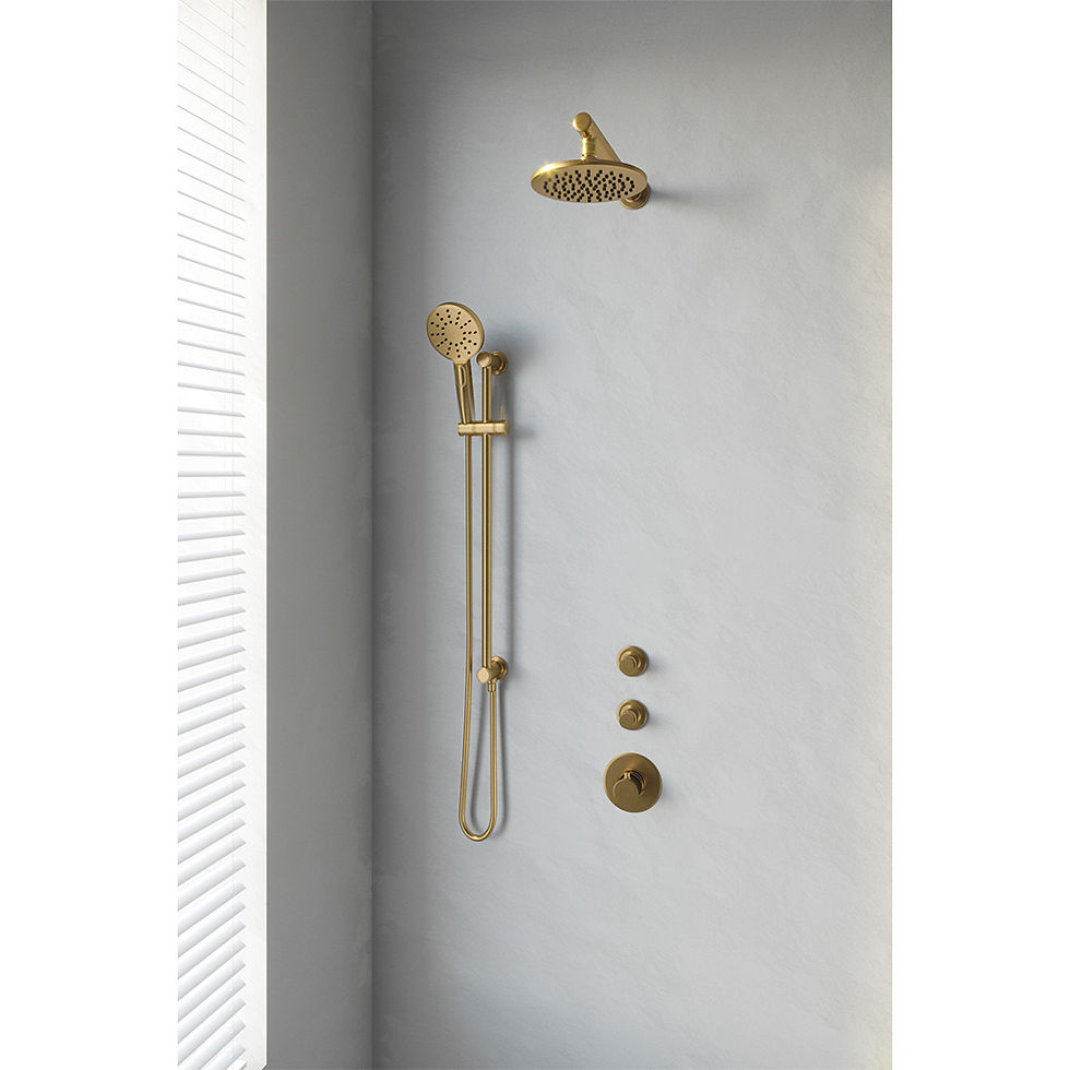 Brauer Inbouwset 13 Thermostatische Regendouche Ø200 Gold Edition