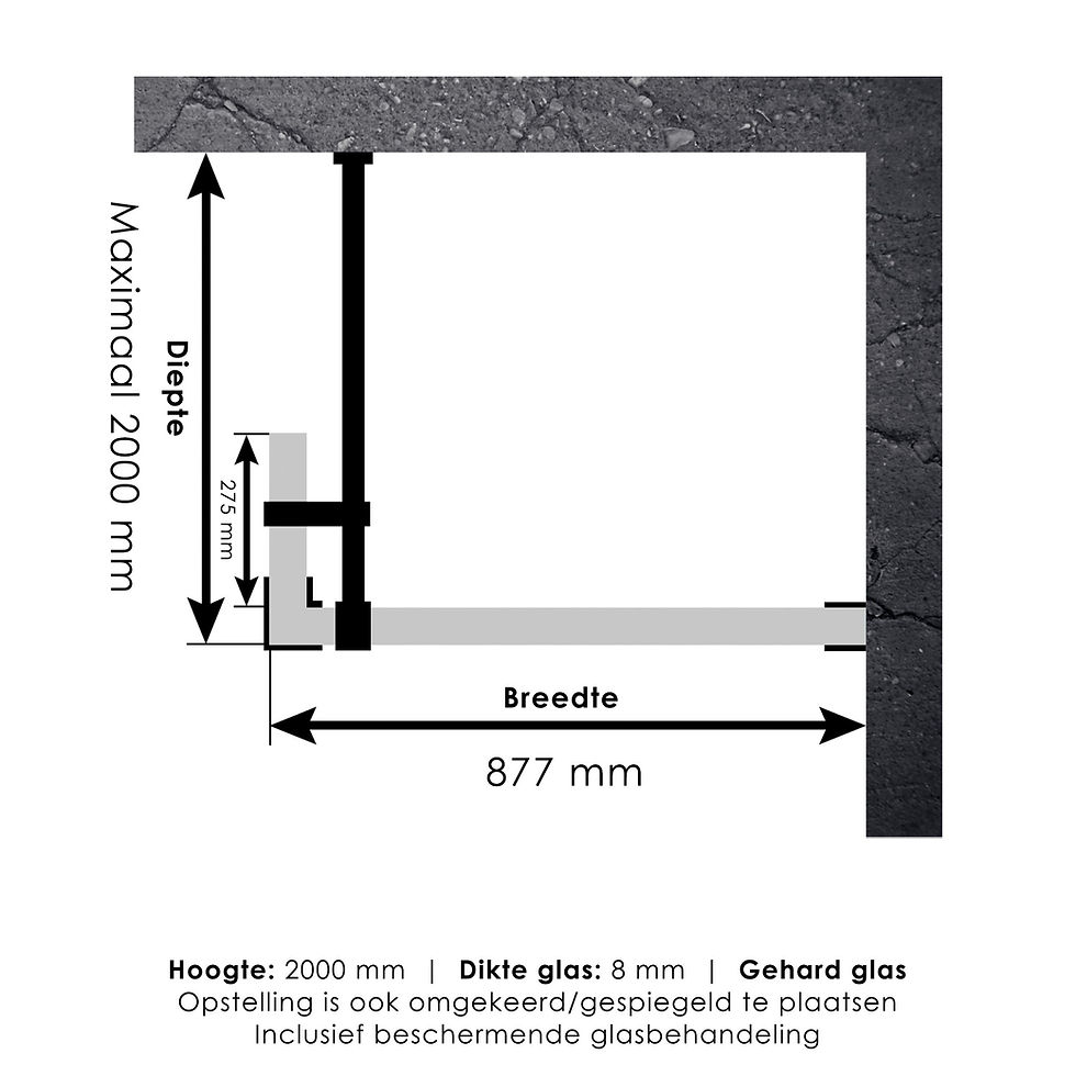 Thumbnail: Complete Profielloze Inloopdouche 90/30 Chroom