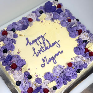 Half slab sponge cake
