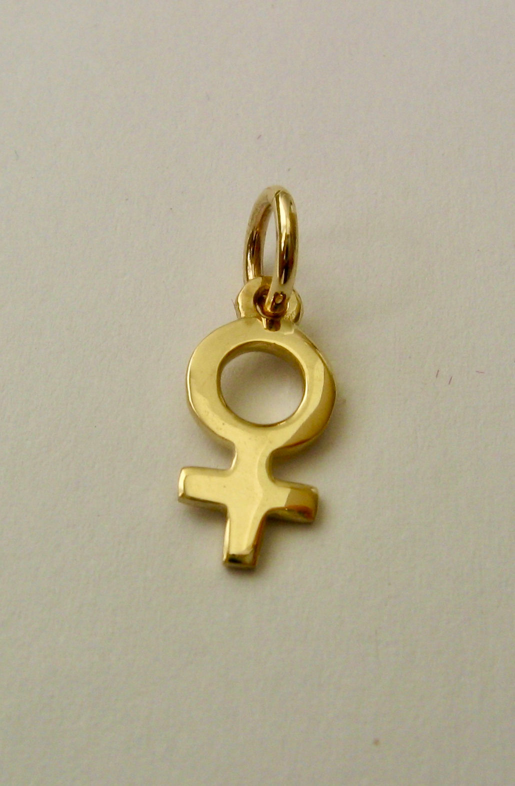 GENUINE SOLID 9ct YELLOW GOLD Female Sign CHARM/PENDANT GIFT