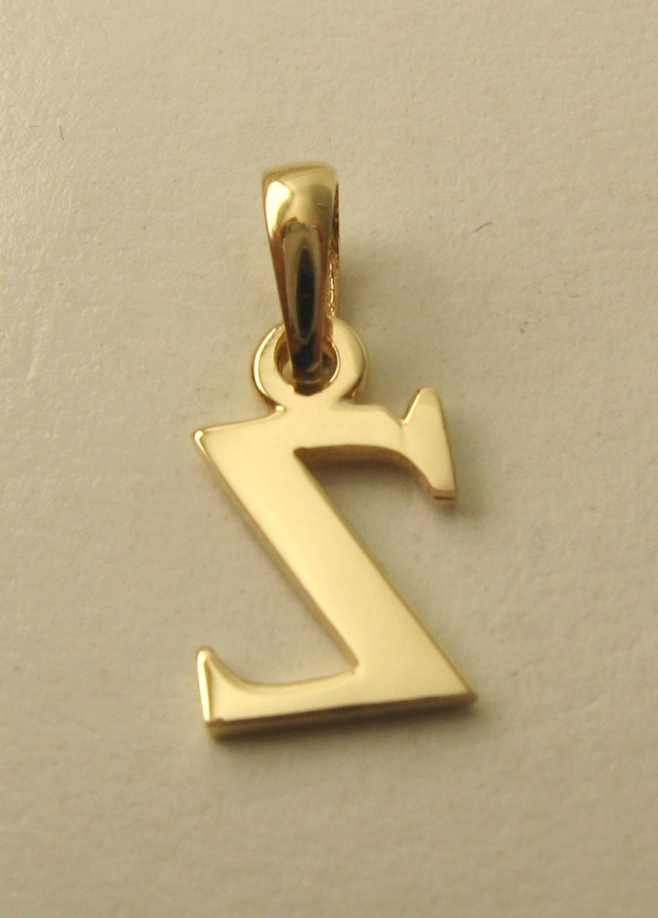 Thumbnail: Genuine SOLID 9K 9ct YELLOW GOLD 3D Z INITIAL LETTER Pendant