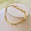 Thumbnail: Genuine SOLID 9ct Yellow GOLD Trombone Link Albert Bracelet with Clasp