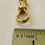 Thumbnail: 21 mm GENUINE SOLID 9ct 9K YELLOW GOLD ALBERT CLASP DOG CLIP with JUMP RING