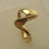 Thumbnail: GENUINE 9K 9ct YELLOW GOLD HEART BEAT DESIGNER LOVE RING
