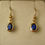 Thumbnail: 7x5 mm Genuine SOLID 9K 9ct YELLOW GOLD September Birthstone Sapphire Earrings