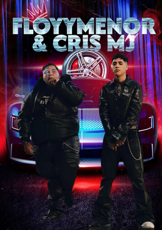 Feid & Cris Mj poster featuring two artists posing in front of a car.