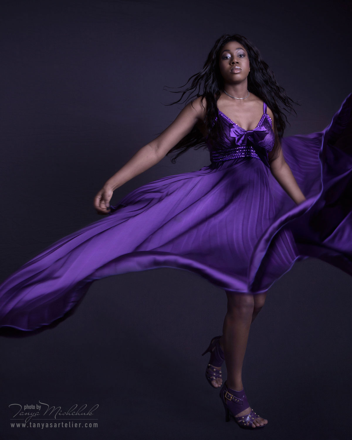 PURPLE DRESS