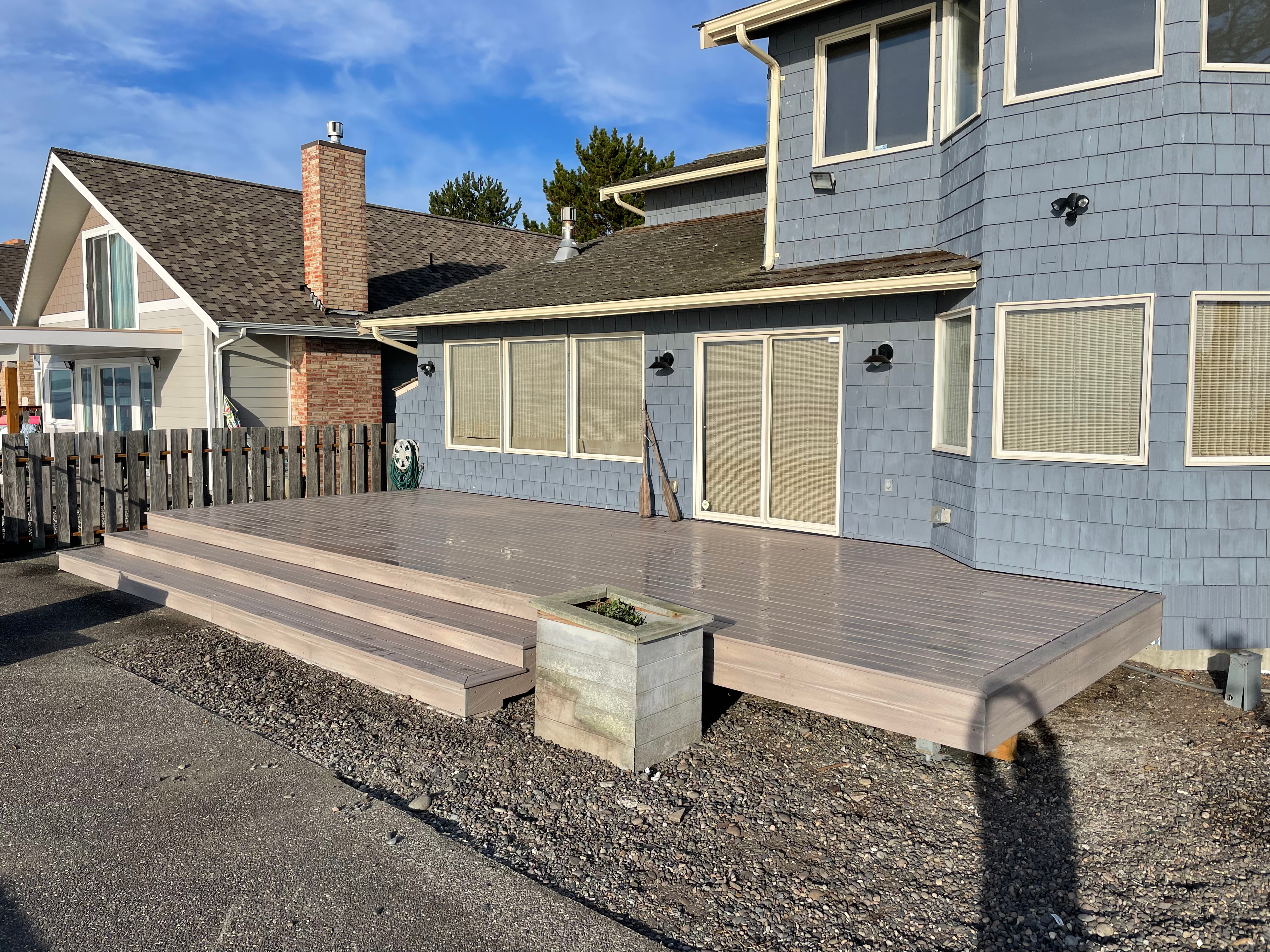 Deck construction project