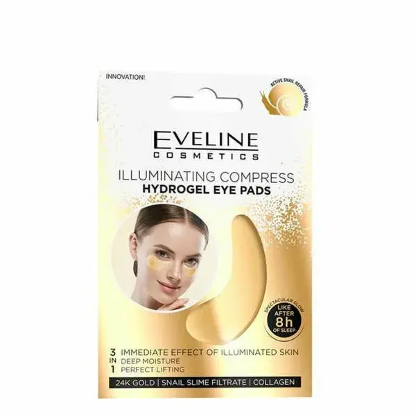 1Pc GOLD ILLUMINATION COMPRESS HYDROGEL EYE PADE 3 IN 1