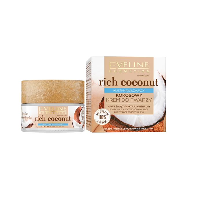1Pc RICH COCONUT  MULTI-MOISTURIZING FACE CREAM 50ml
