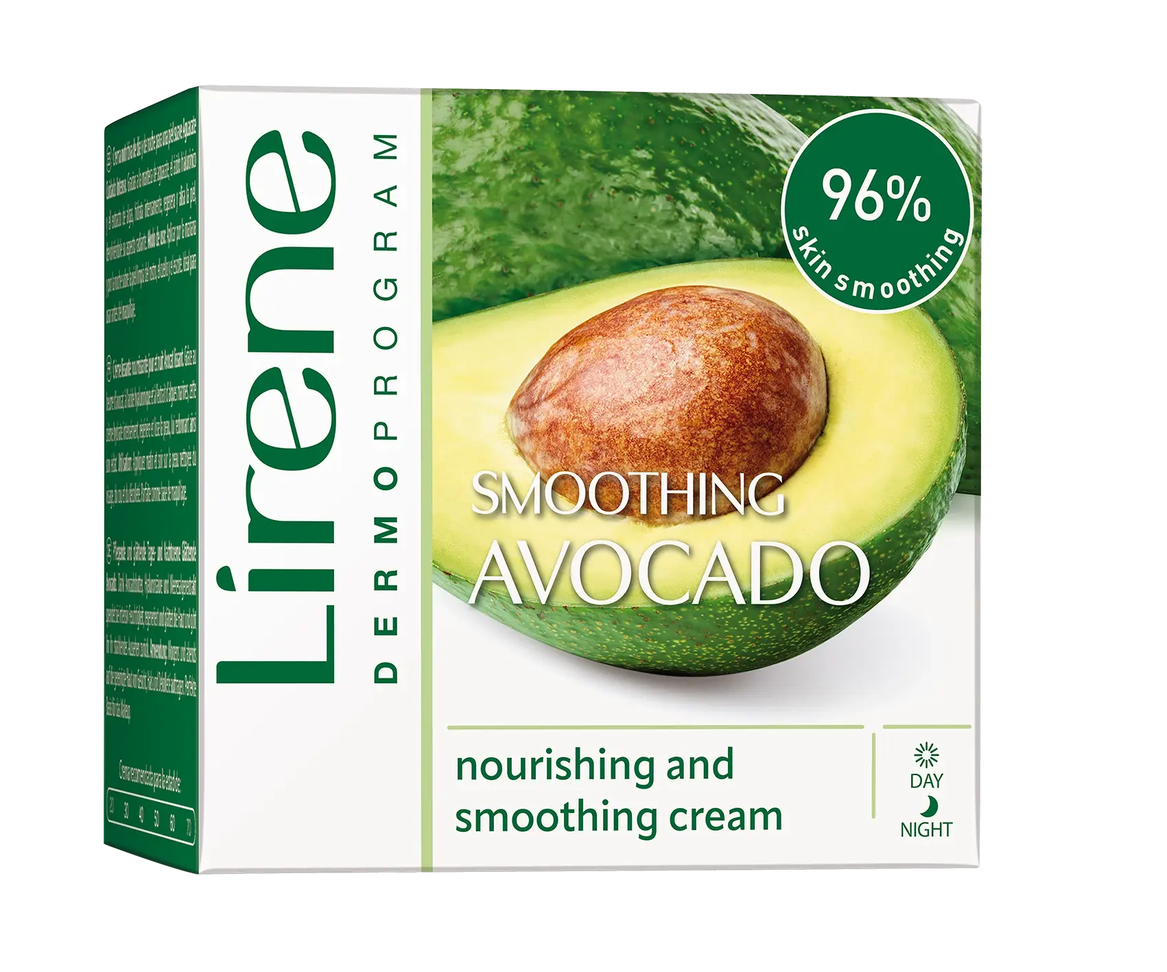 1Pc Lirene HYDRATION AND NOURISHMENT Nourishing smoothing cream AVOCADO 50ML