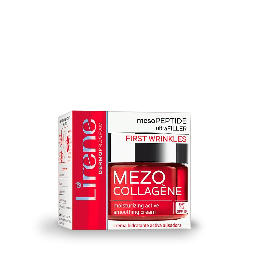 1Pc Lirene MEZO COLLAGÈNE Moisturising smoothing day cream with SPF 10 ,50ml