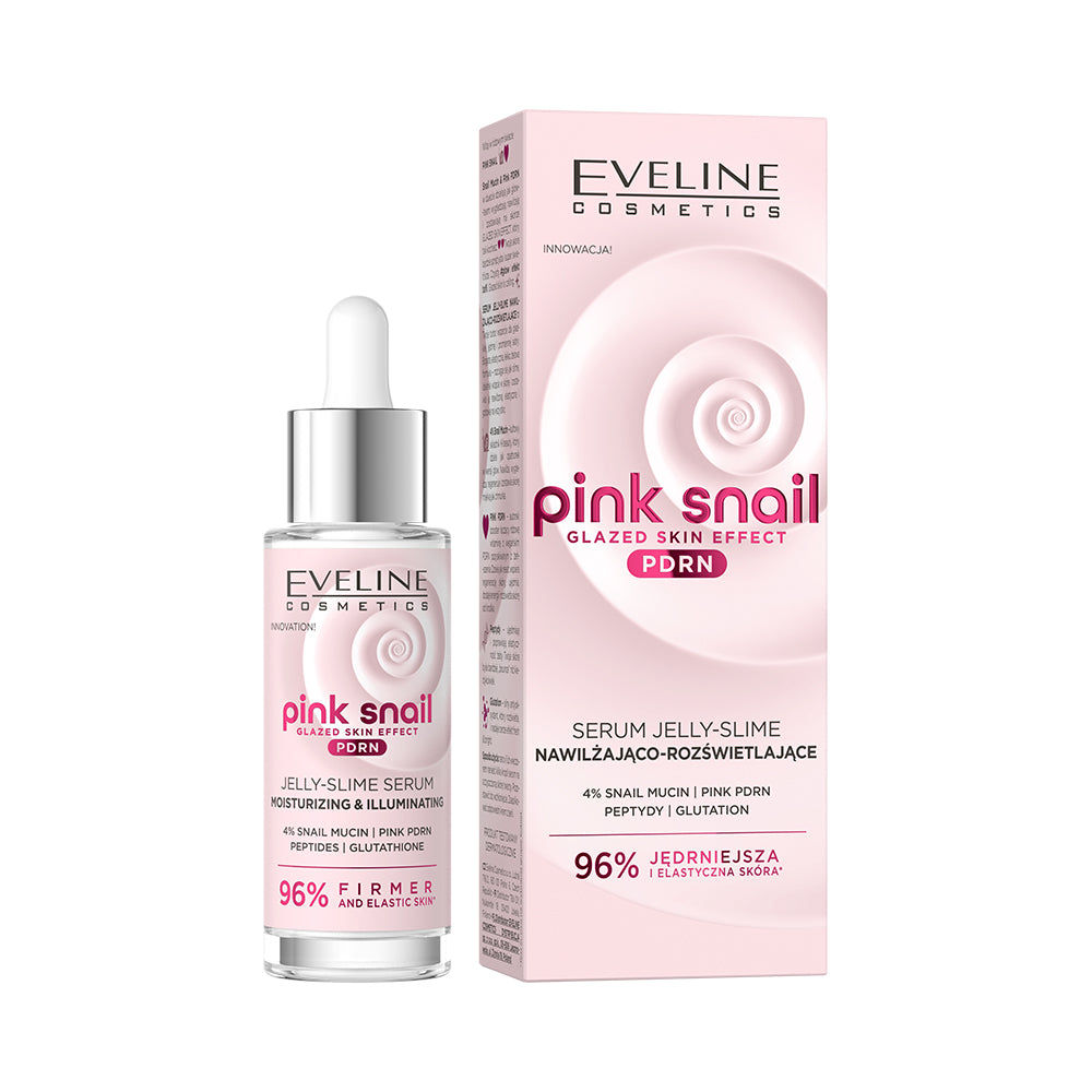 1Pc Pink snail Jelly Slime Moisturizing Serum 30ML