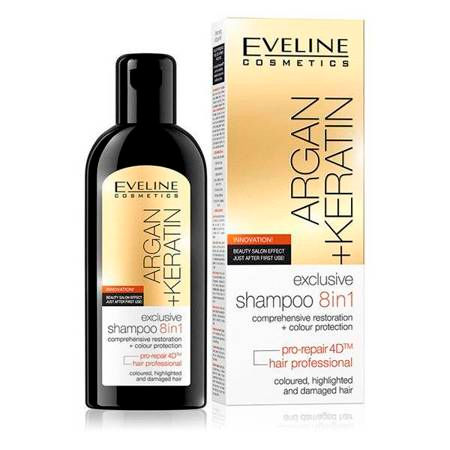 1Pc Exclusive Argan+Keratin Shampoo Coloured Highlighted Hair 8in1 150ml