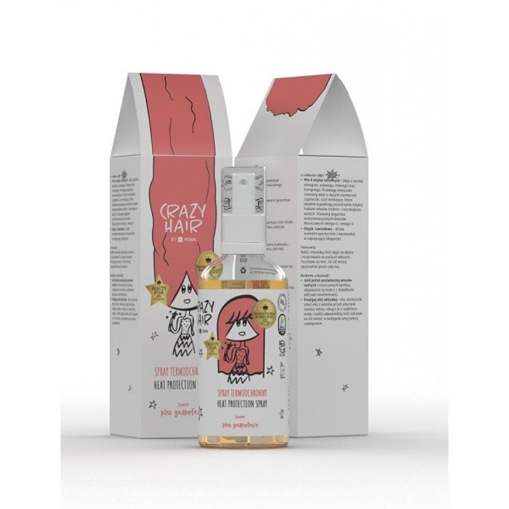 1Pc Crazy Hair Heat protectant spray Pink Grapefruit 100ml