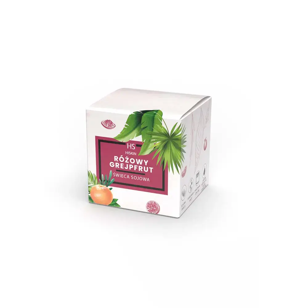 1Pc HiSkin Aroma candle in a glass with the scent of pink grapefruit 100 ml