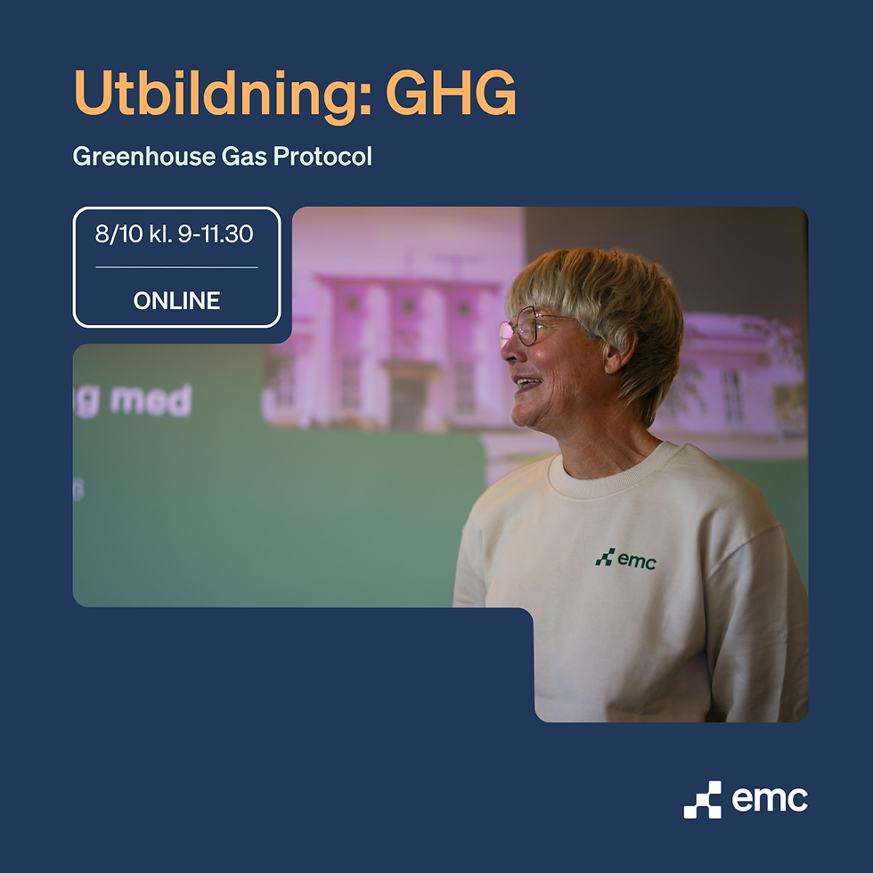 UTBILDNING: Klimatberäkningar enligt GHG-protokollet
