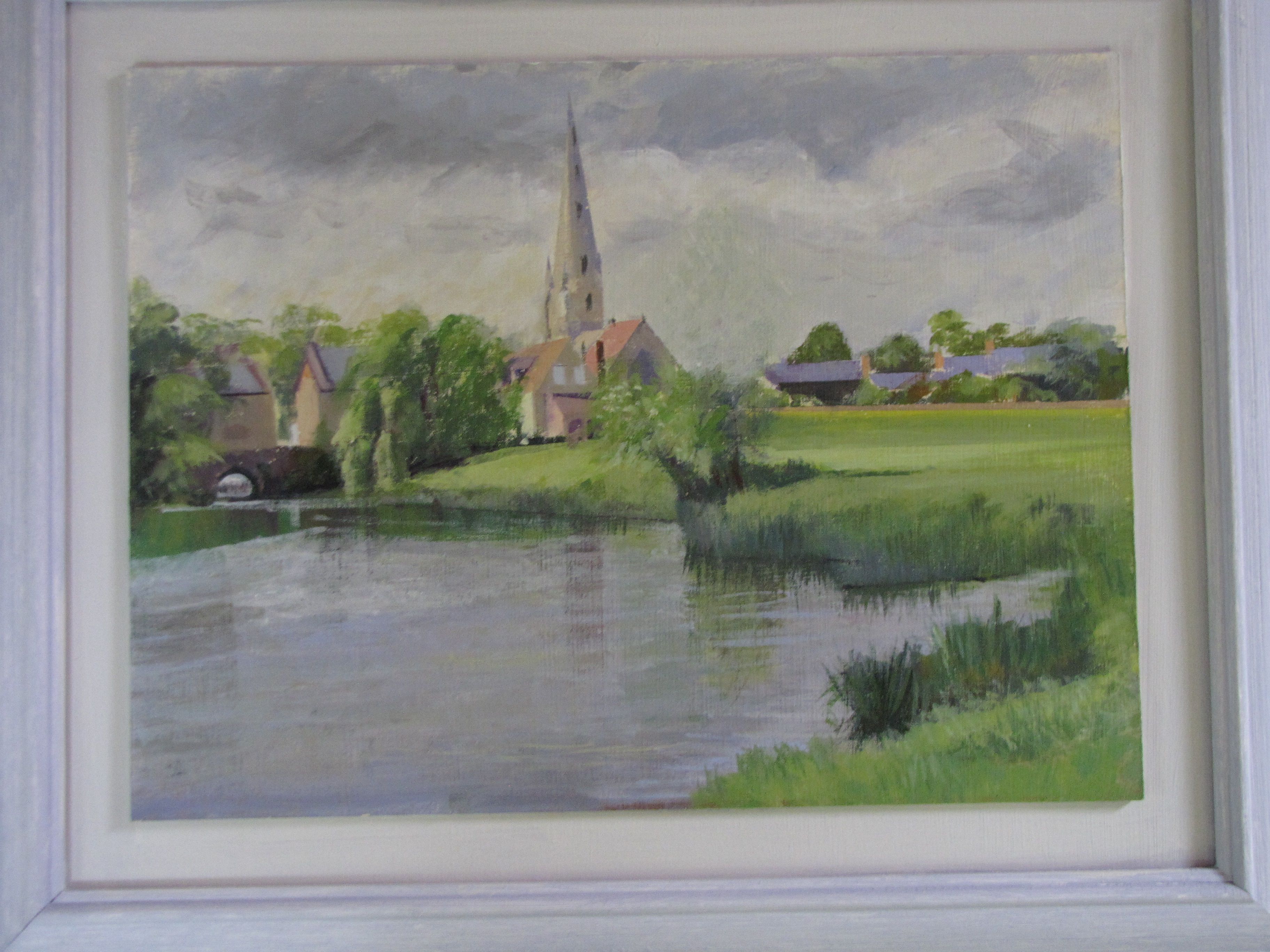 River Ouse,Mill and Church Olney