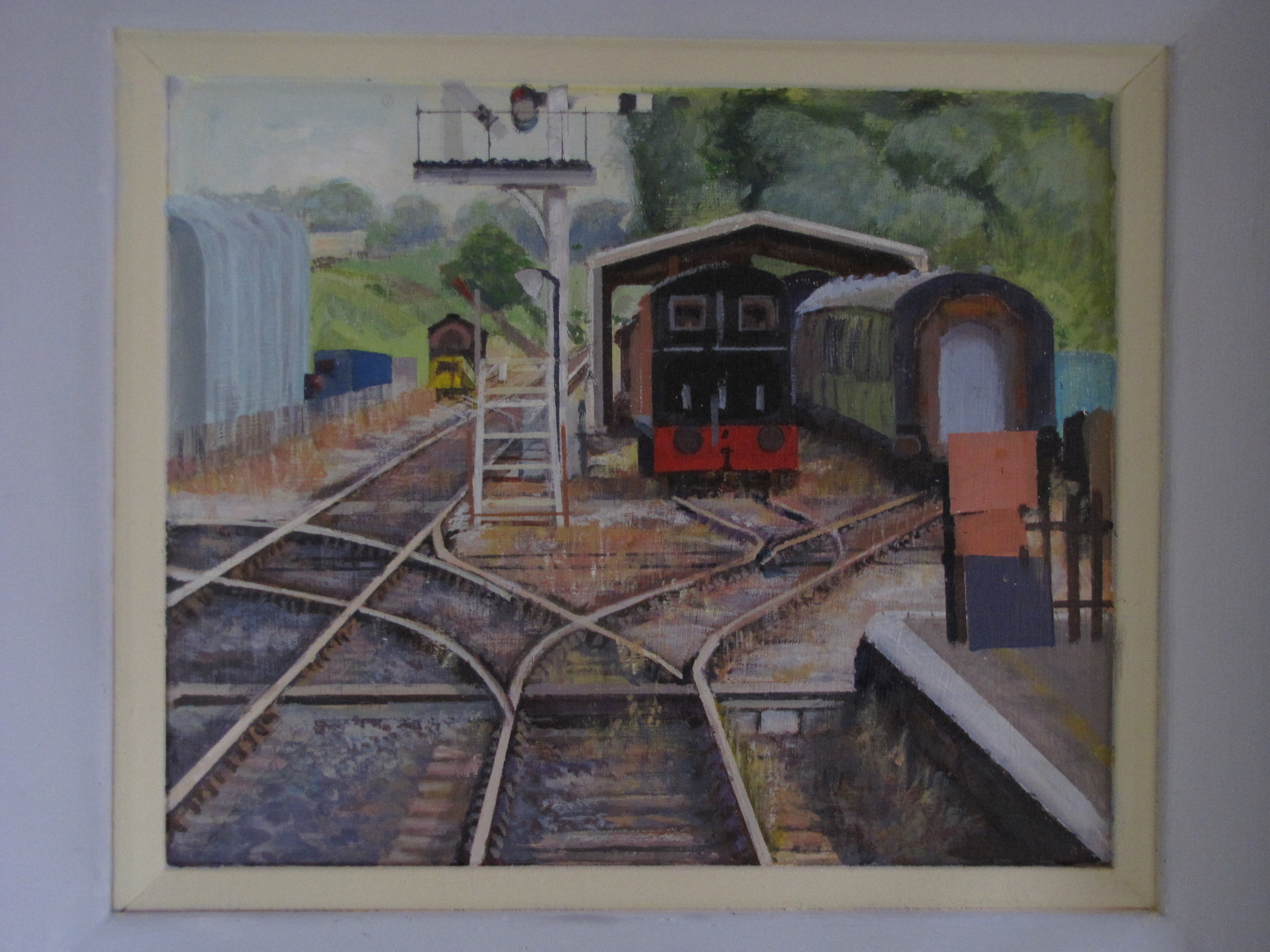 In the sidings