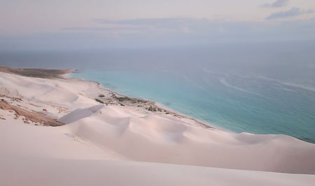 Zandduinen bij Arher op Socotra