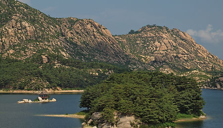Mt Kumgang Uitzicht op Samil Lagune