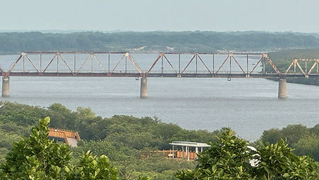 Brug tussen Noord-Korea en Rusland bij Fangchuan