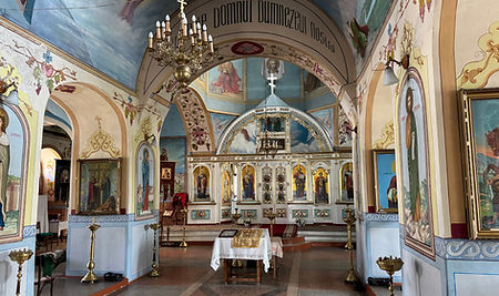 Interieur kerk in Tashlyk