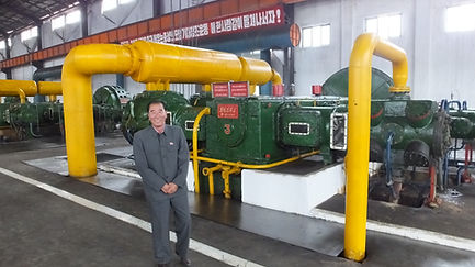 Pijpleidingen in Hungnam Kunstmestfabriek in Hamhung