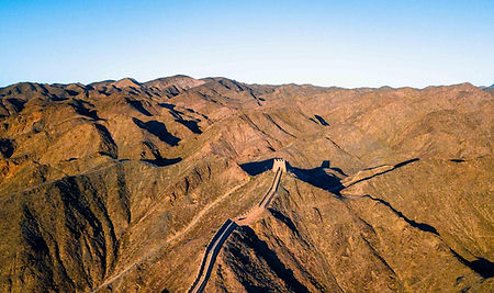 Chinese Muur bij Jiayuguan
