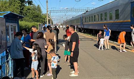 Trein in Kazachstan