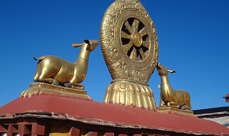 Dak van tempel in Lhasa