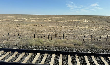 Uitgestrektheid steppe Kazachstan