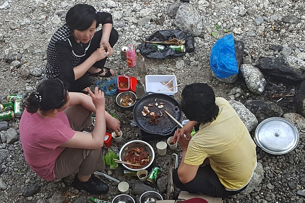 Picknicken bij Mt Myohyang