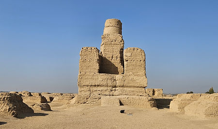 Ruïnes van Jiaohe bij Turpan