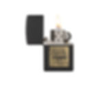 Black Crackle Gold Zippo Logo - 362