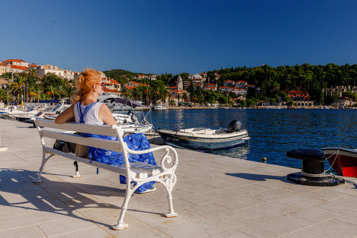 Relaxing By The Waterfront