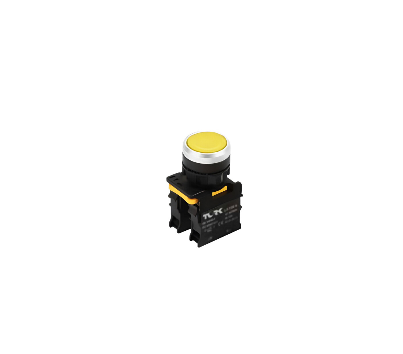 Tork Led Işıklı Yaylı Buton 24V AC/DC Sarı