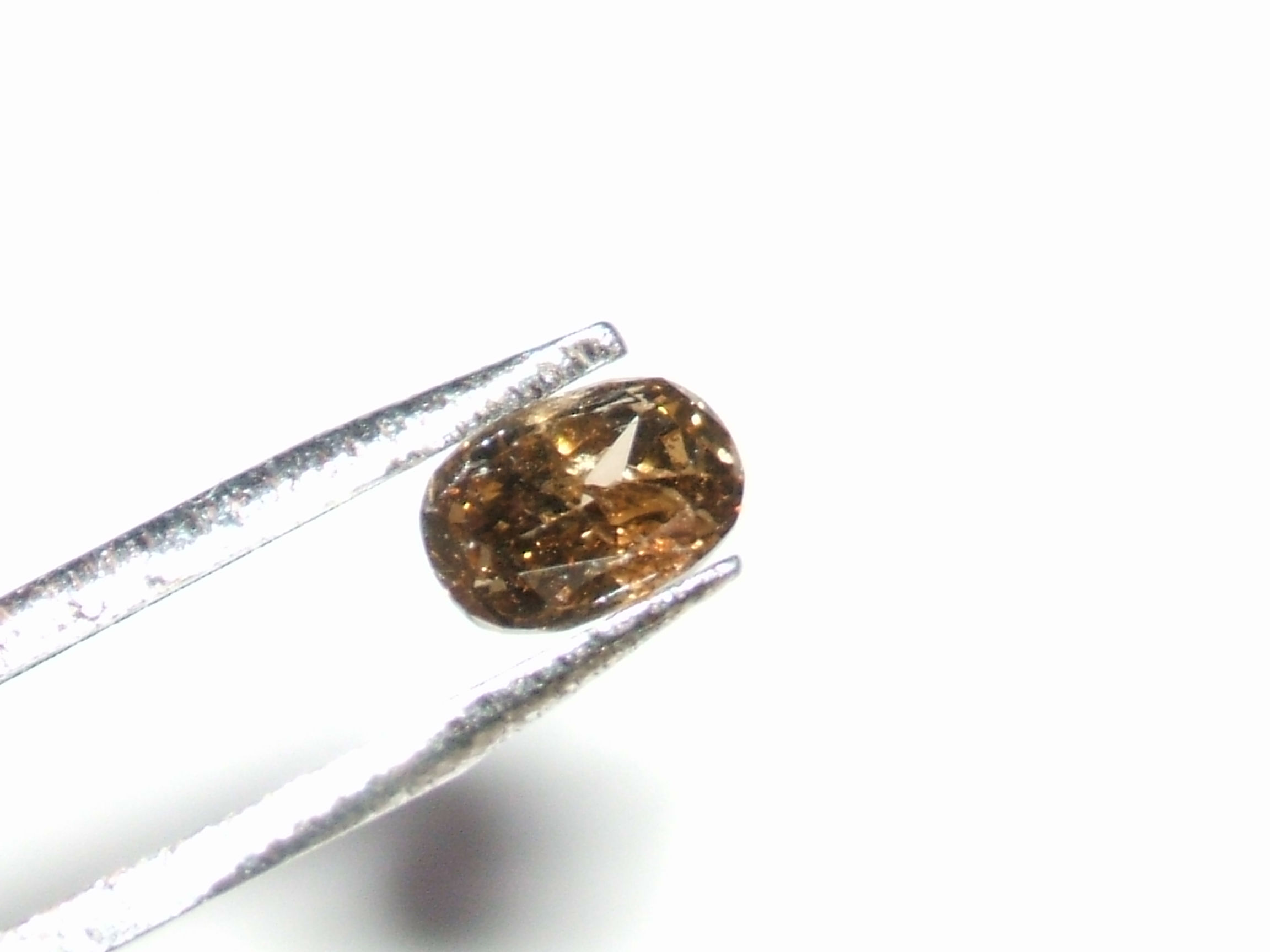 fancy diamant oranjeachtig, bruin 0.18 caraat