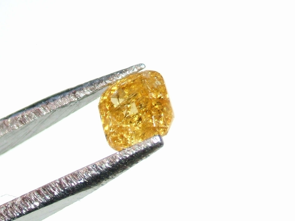 Thumbnail: fancy diamant oranjeachtig, geel 0.32 caraat