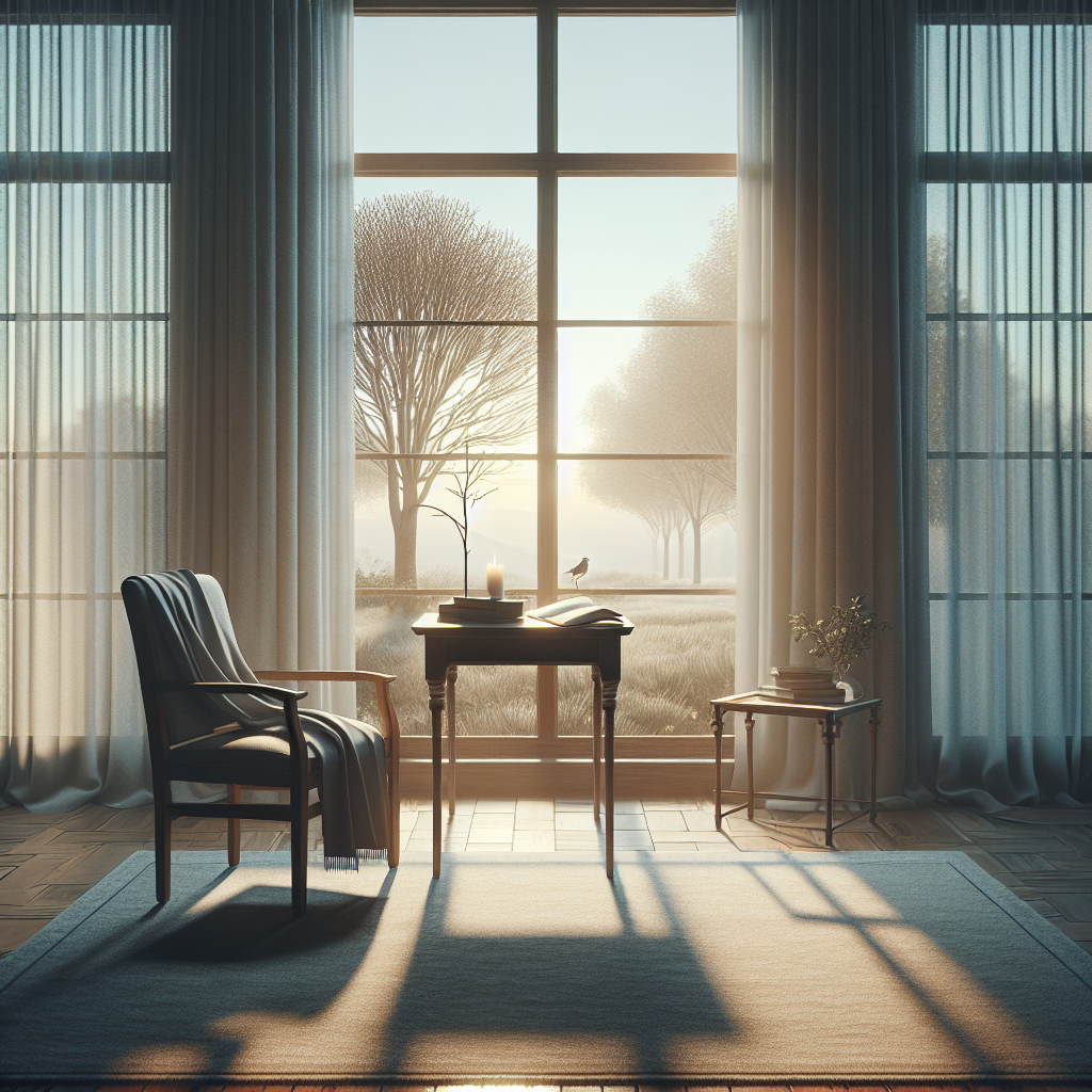 A person sitting alone, looking contemplative