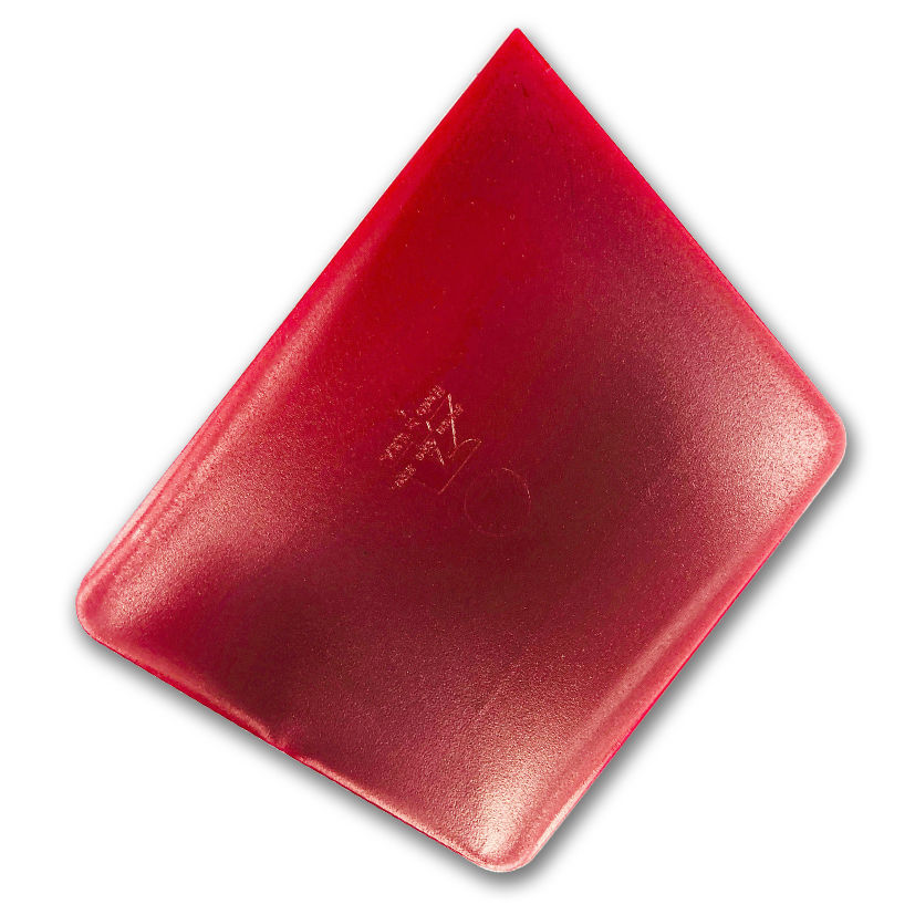 FUSION 100mm Plastic Blend Medium/Hard Red Squeegee