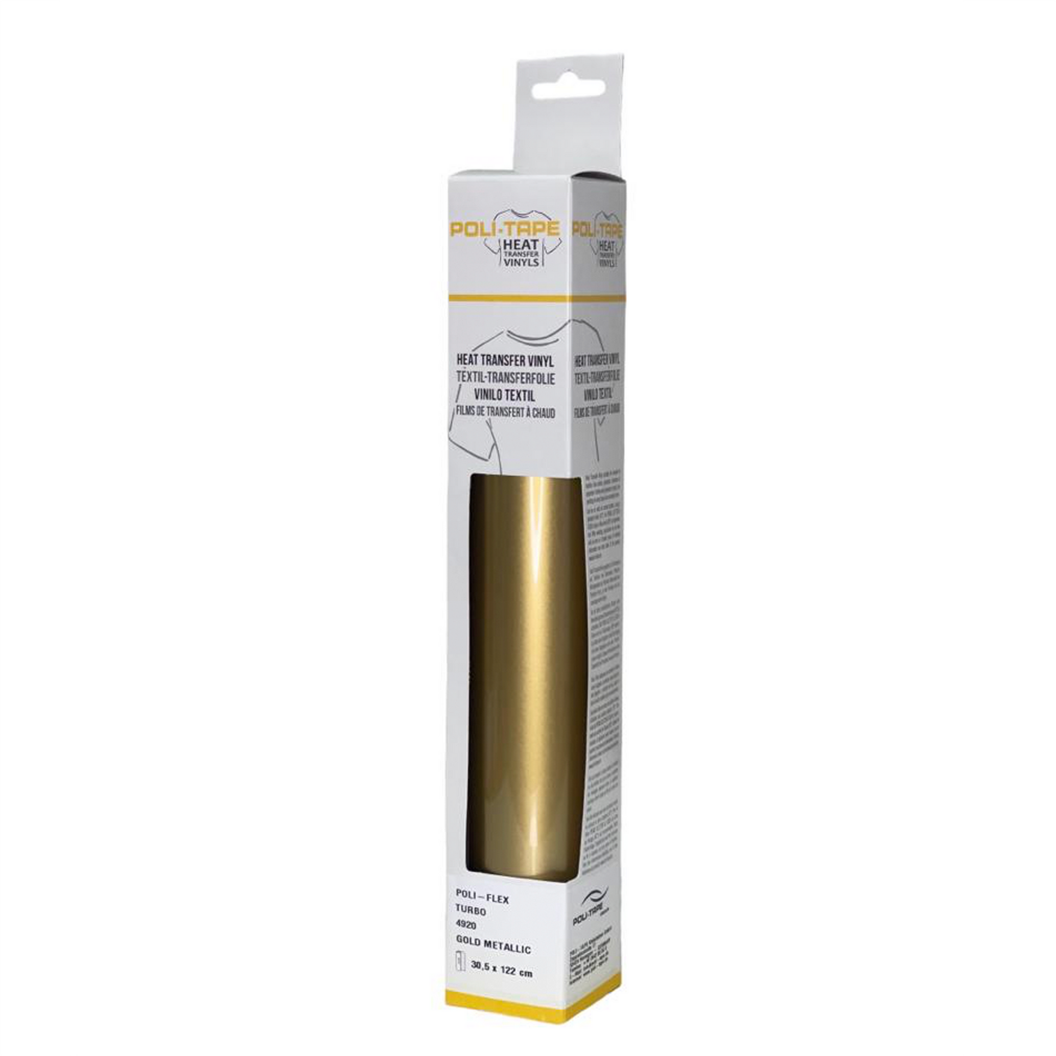 POLI-TAPE Gold Metallic Premium TURBO FLEX HTV