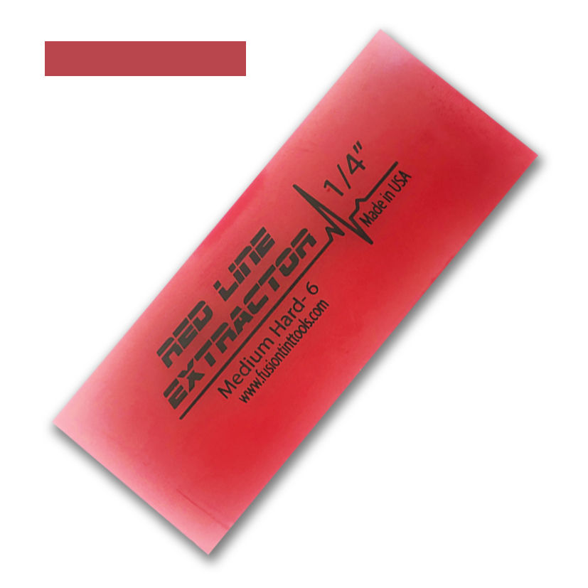 FUSION 125mm RedLine Extractor 6.3mm Thick No Bevel Squeegee