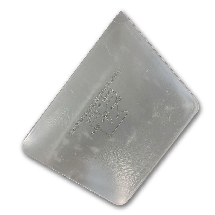 FUSION 100mm Plastic Blend Medium Silver Squeegee
