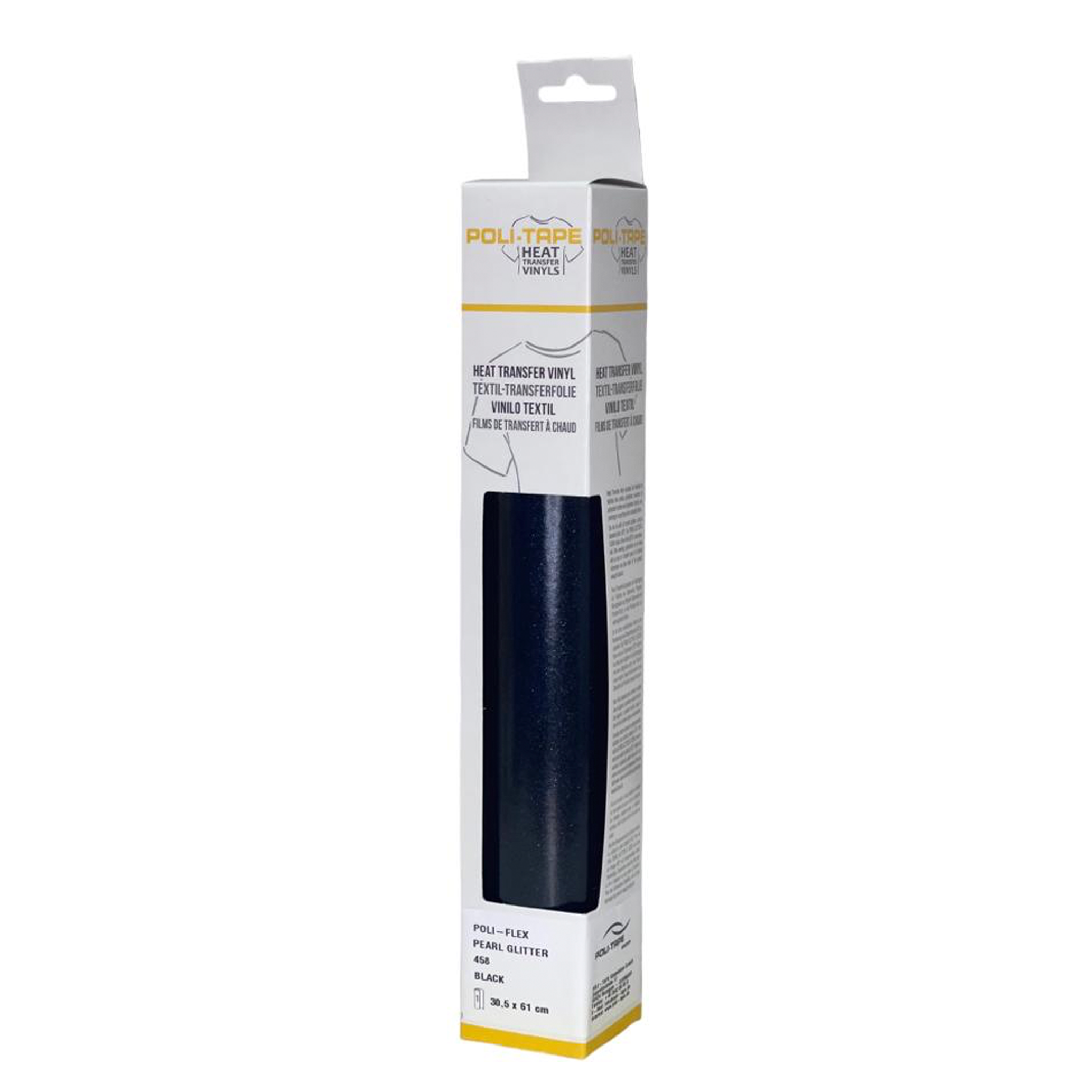 POLI-TAPE Black Premium Glitter Flex HTV