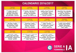 CALENDARIO SERIE A FEMMINILE