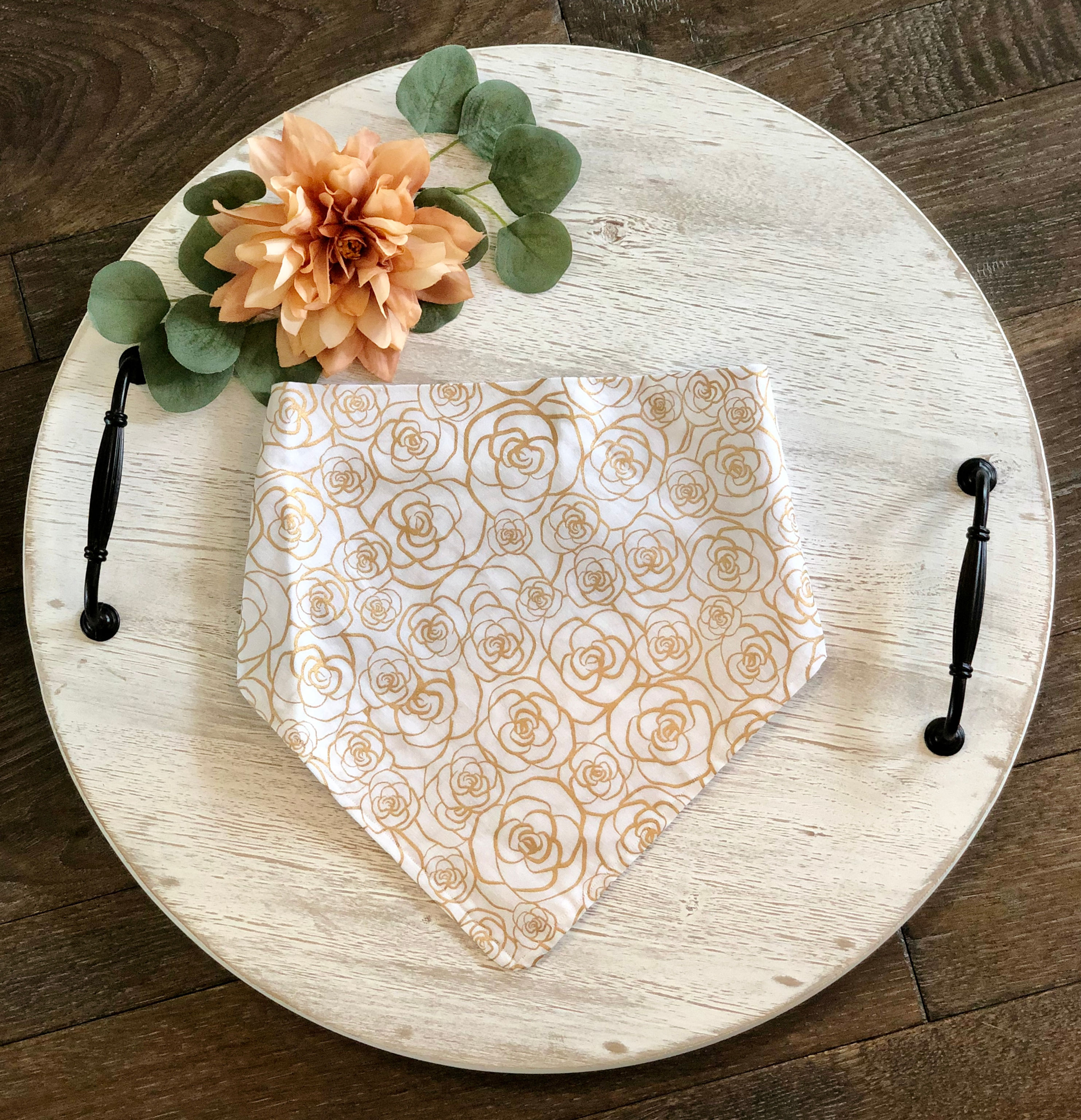 Pet Scarf in Golden Roses