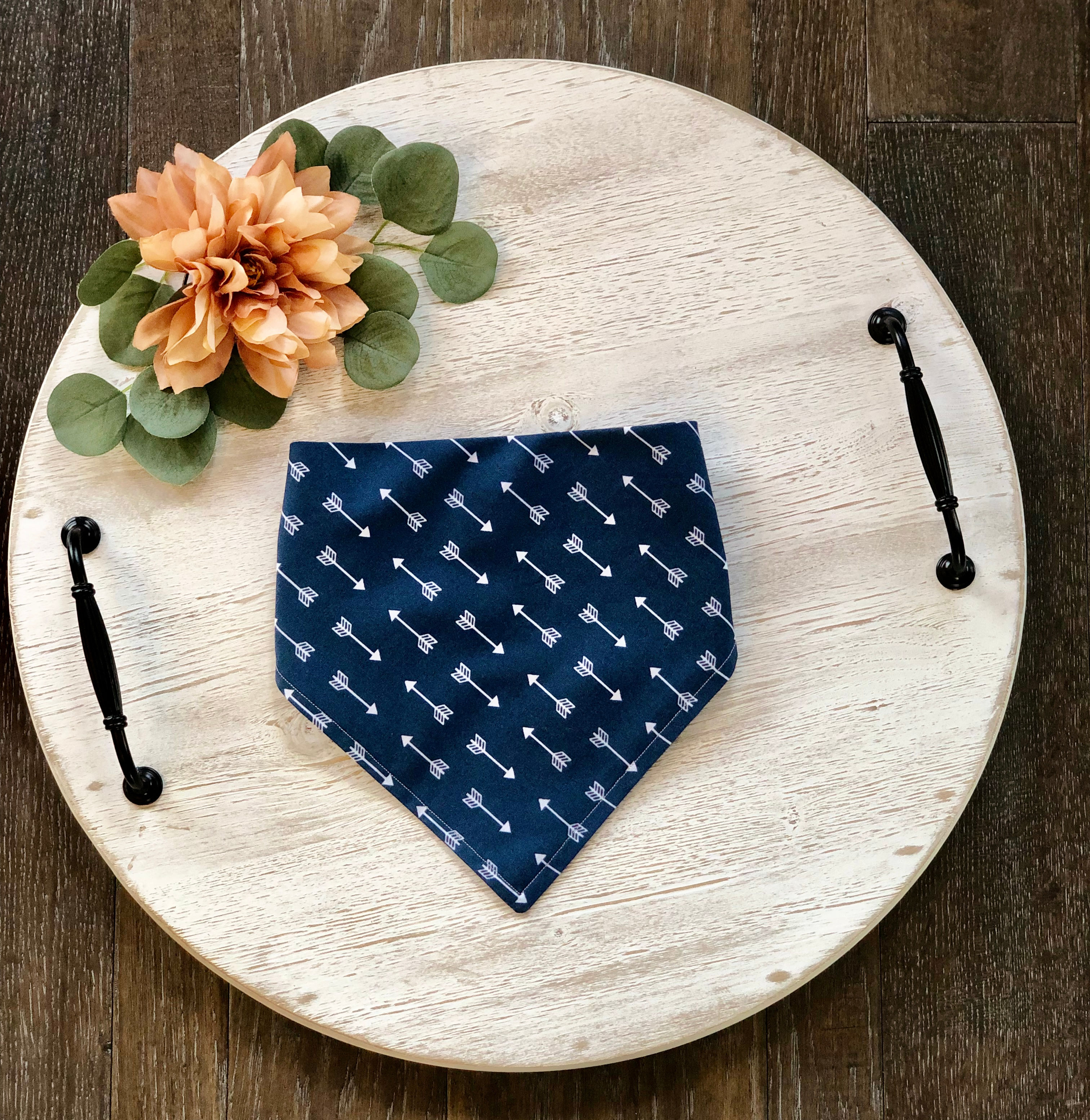 Pet Scarf in Blue Arrows